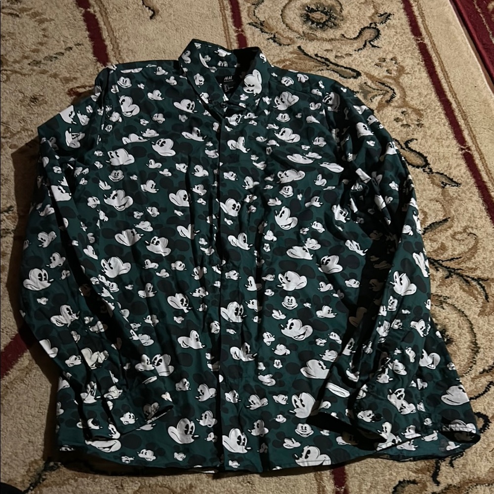 Disney x H&M collab dress shirt